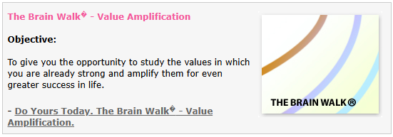 The Brain Walk - Value Amplification